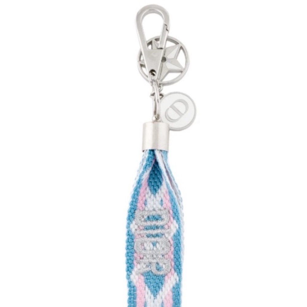 Dior Blue and Pink bag charm/key holder New in box - Picture 2 of 3